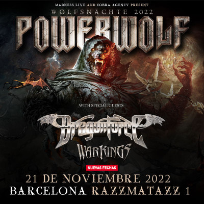 Comprar entradas para Powerwolf + Dragonforce + Warkings (Barcelona)