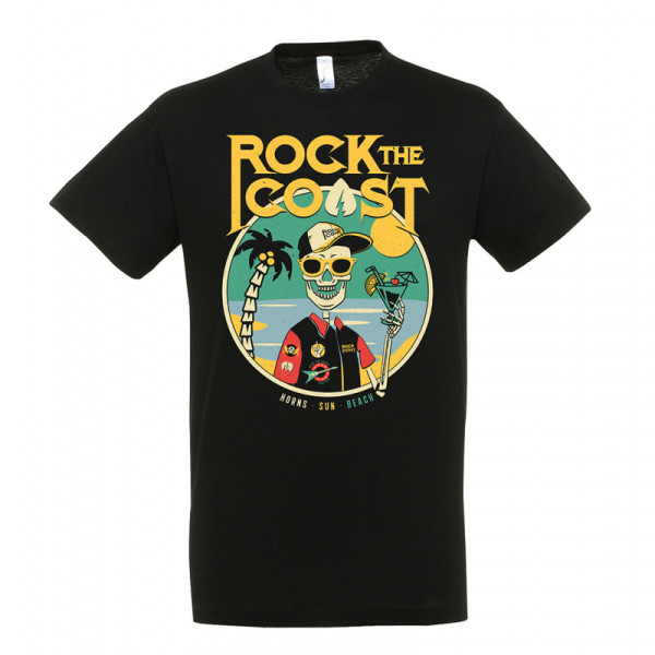 Camiseta Rock the Coast "Frank" Negra