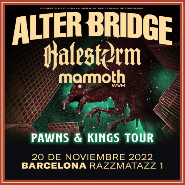 Alter Bridge + Halestorm + Mammoth WVH (Barcelona)