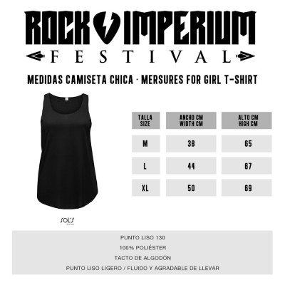 Merch T-shirt Rock Imperium Festival "Warrior" (Black-Girl)