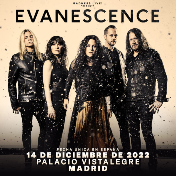 Comprar entradas para Evanescence 2022 en Madrid