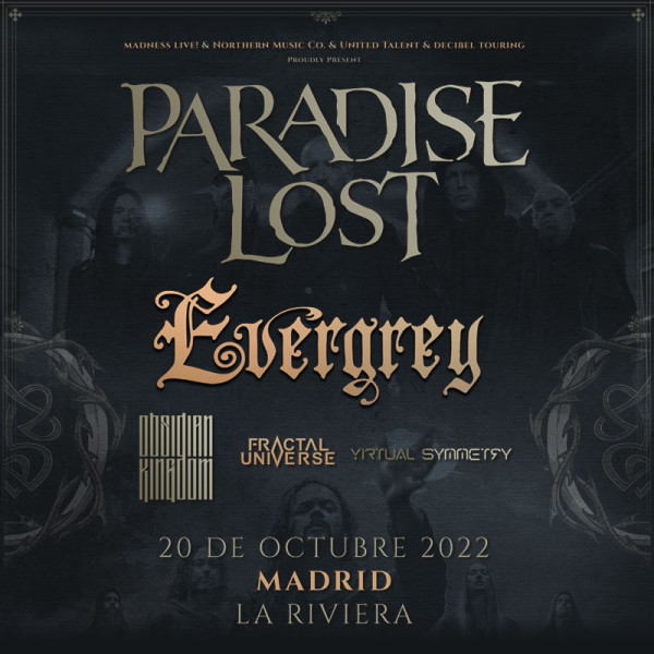 Paradise Lost + Evergrey + Obsidian Kingdom (Madrid)