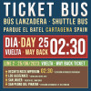 Ticket Bus 25 Junio VUELTA 02:30 (Cartagena)