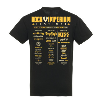 Merch T-Shirt Rock Imperium Festival "Oficial 2023" (Negra)