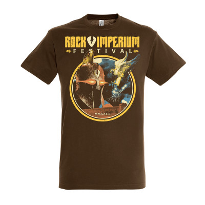 Merch Camiseta Rock Imperium Festival "Oficial 2023" (Marrón)