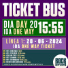 Bus Línea 1: 20 Junio 2024 · IDA · TARDE (Cartagena)
