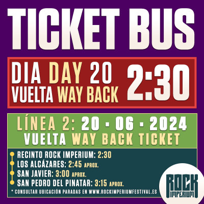 Bus Línea 2: 20 Junio 2024 · VUELTA (Cartagena)