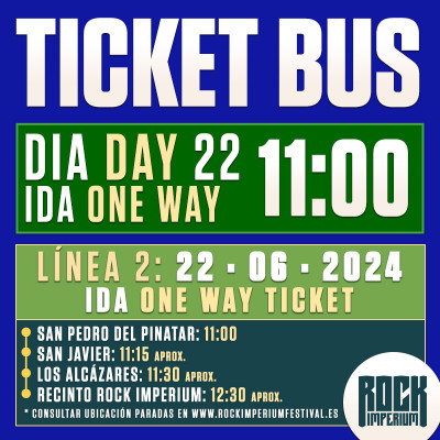 Bus Línea 2: 22 Junio 2024 · IDA · MAÑANA (Cartagena)