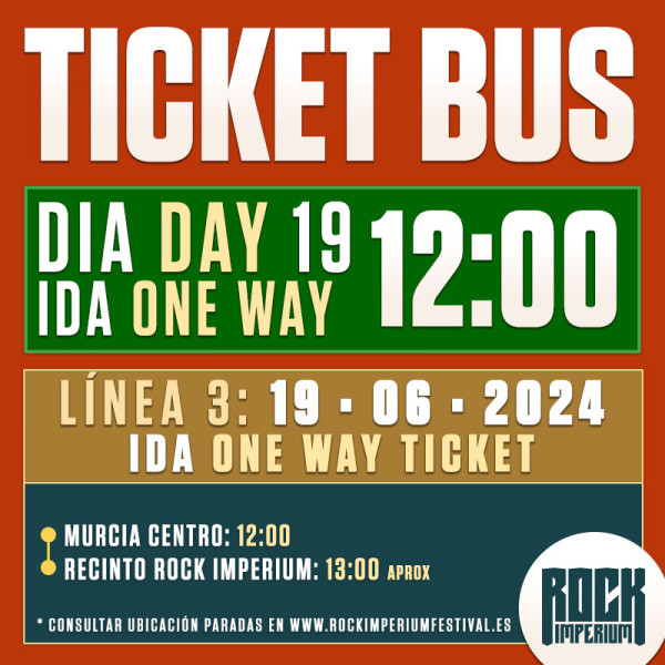 Bus Línea 3: 19 Junio 2024 · IDA (Cartagena)