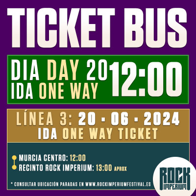 Bus Línea 3: 20 Junio 2024 · IDA (Cartagena)