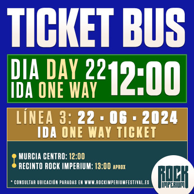 Bus Línea 3: 22 Junio 2024 · IDA (Cartagena)