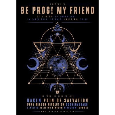 Merch 2024 Poster Be Prog! My Friend "Official" - Madness Live 