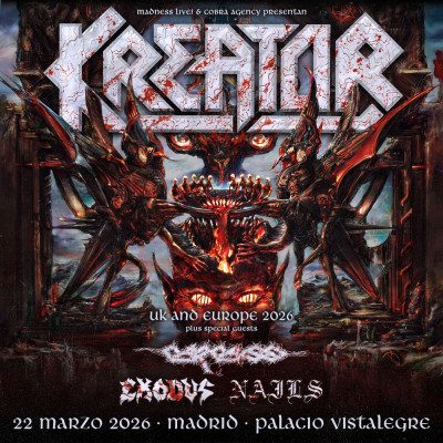 Kreator + Carcass + Exodus + Nails (Madrid)