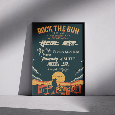 Merch 2025 Póster Rock The Sun