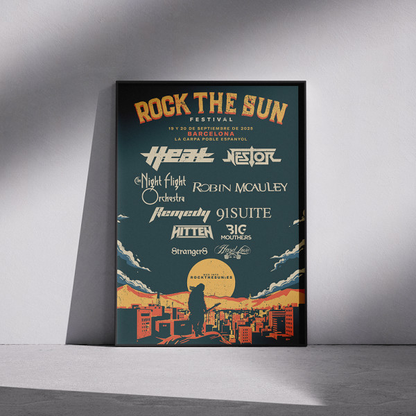Merch 2025 Póster Rock The Sun