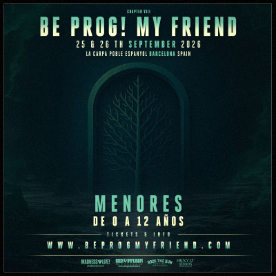 Menores Be Prog! My Friend 2026 0 a 12 años (Barcelona)