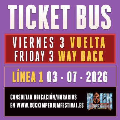 Bus Línea 1: Viernes 3 Julio 2026 · WAY BACK (Cartagena)