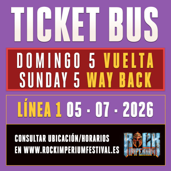 Bus Línea 1: Domingo 5 Julio 2026 · VUELTA...