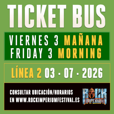 Bus Line 2: Friday 3 July 2026 · ONE WAY (Cartagena)