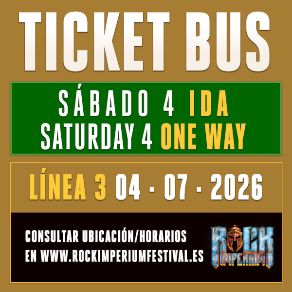 Bus Línea 3: Sábado 4 Julio 2026 · IDA (Cartagena)