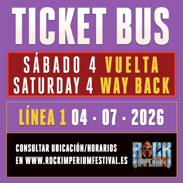 Bus Línea 1: Sábado 4 Julio 2026 · VUELTA...