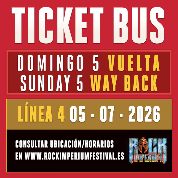 Bus Línea 4: 5 julio 2026 · VUELTA (Cartagena)