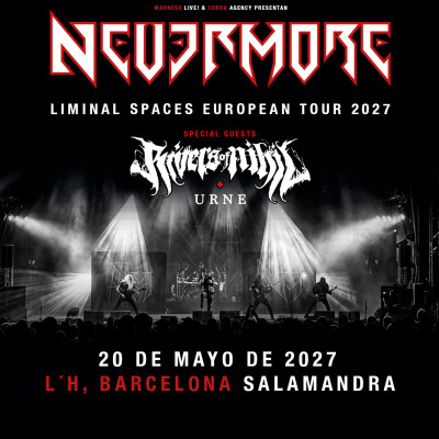 Comprar entradas para Nevermore + Rivers Of Nihil + Urne (Barcelona)