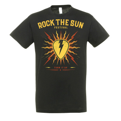Merch 2025 Camiseta Rock The Sun "Official"