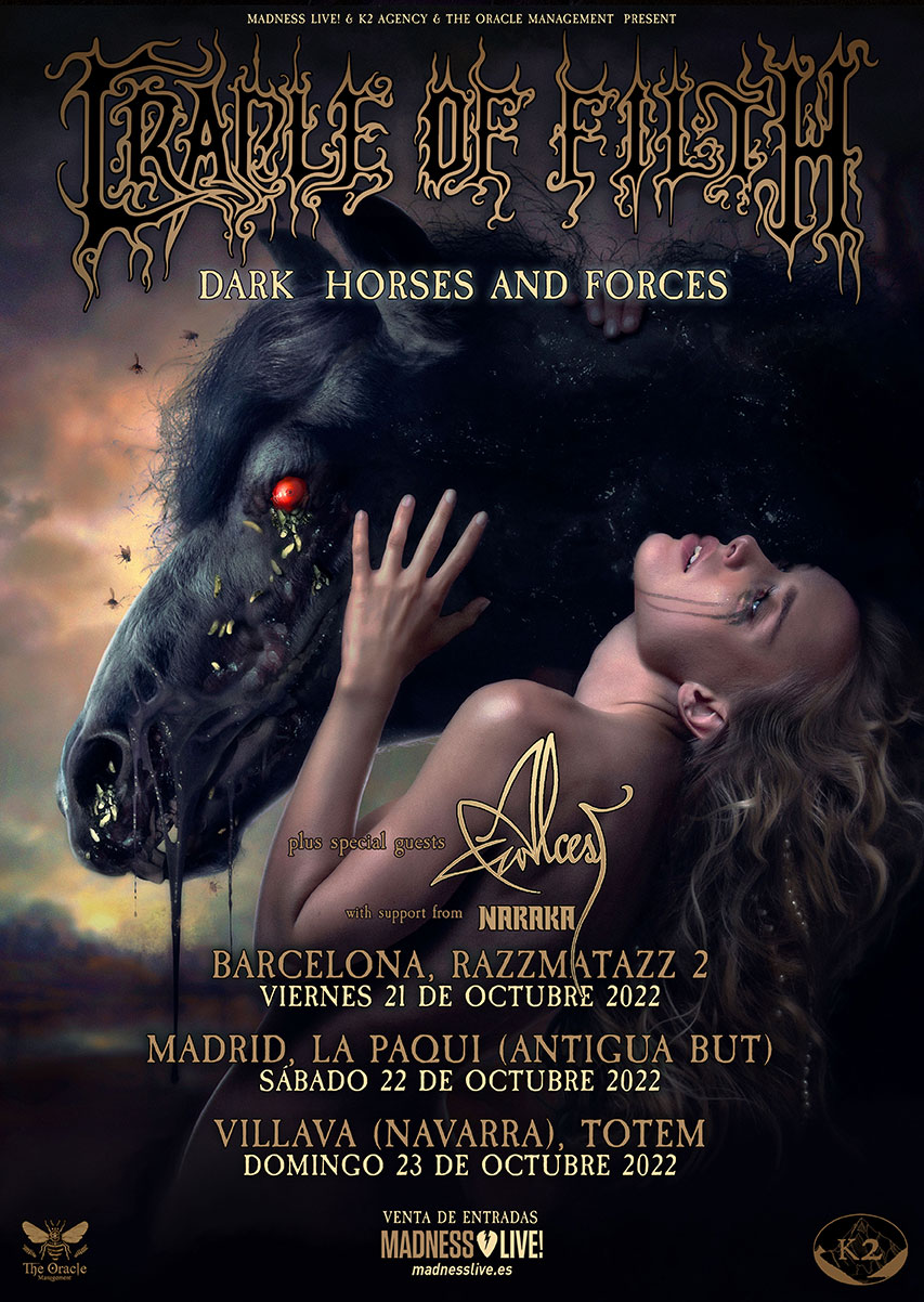Cradle Of Filth Desata Dark Horses And Forces En Nuestro País
