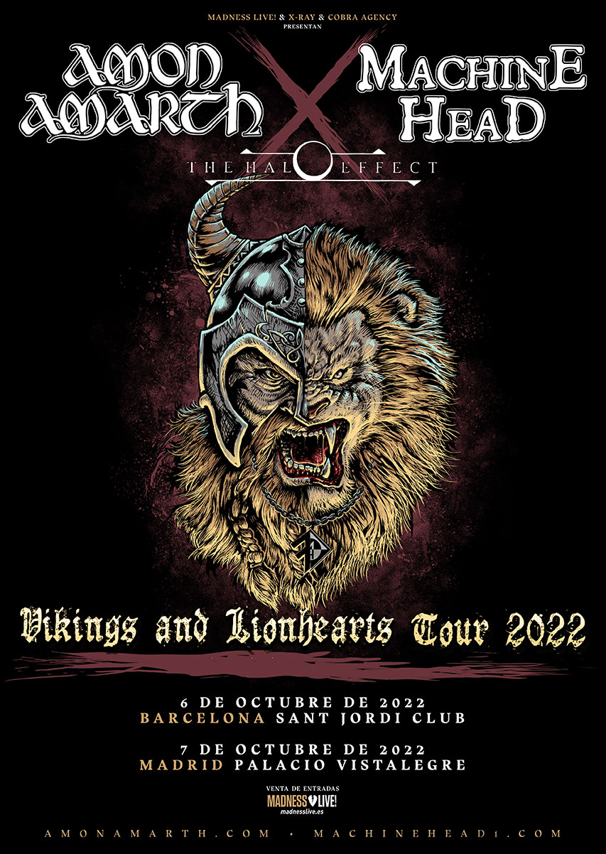 Amon Amarth + Machine Head: The Vikings & Lionhearts Tour 2022