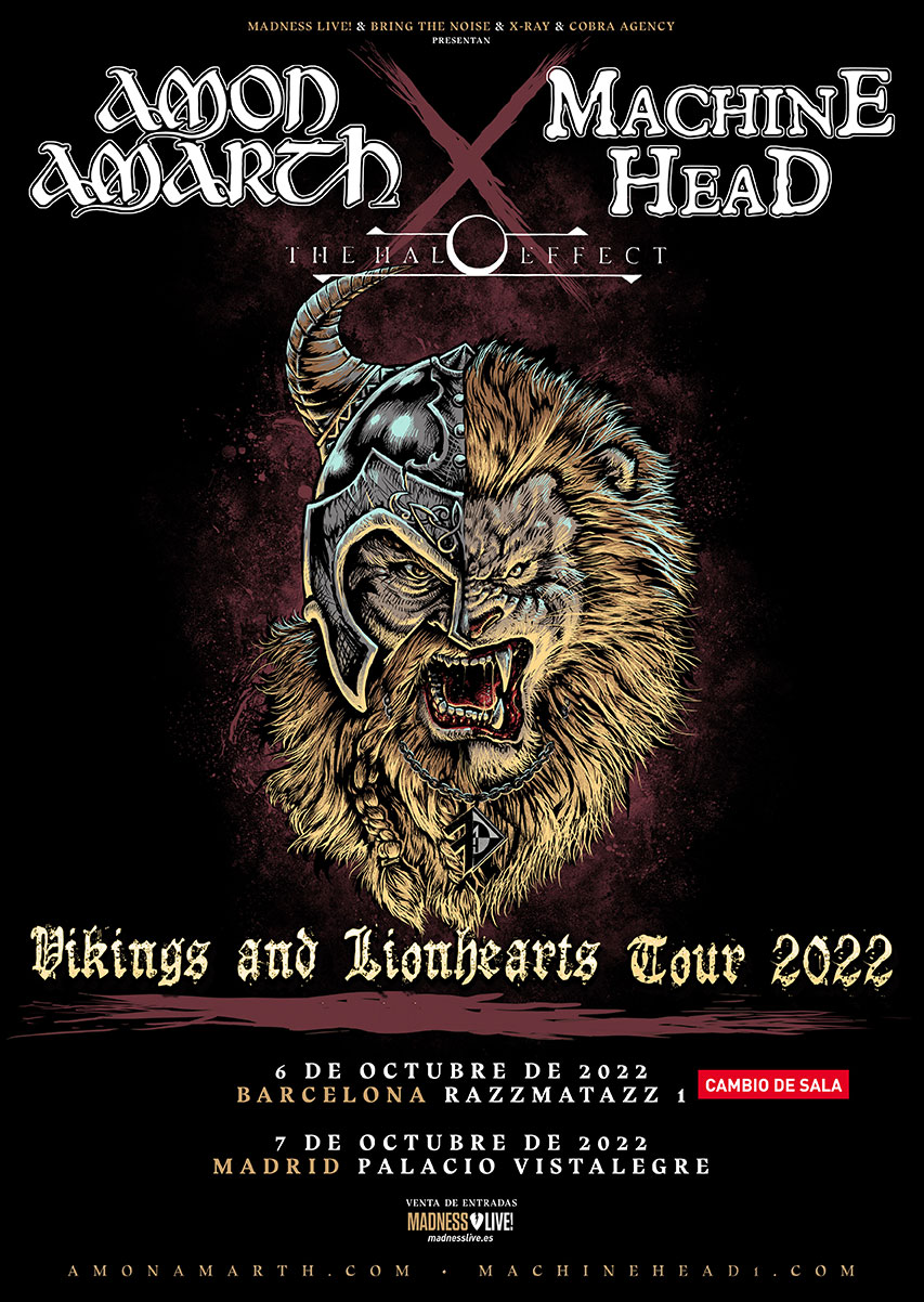 Amon Amarth + Machine Head: The Vikings & Lionhearts Tour 2022