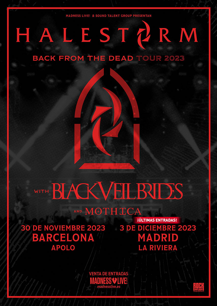 Halestorm Junto A Black Veil Brides A Finales De 2023 En Barcelona Y Madrid